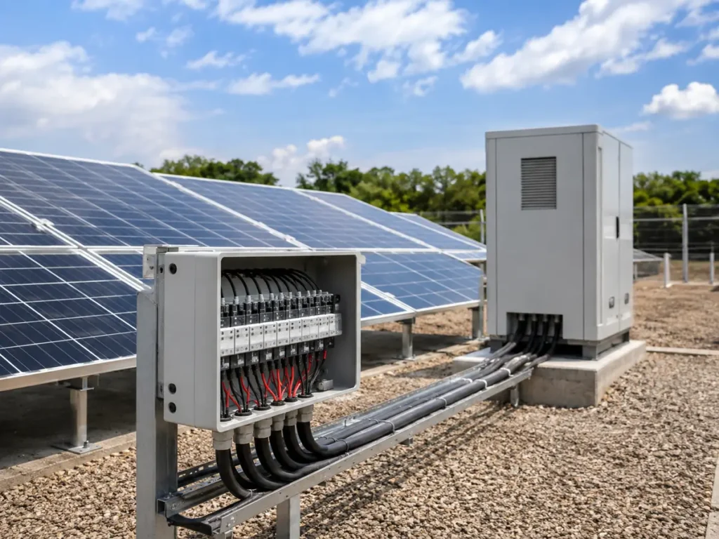 PV fuse and surge protective device ratings checked against module and array data