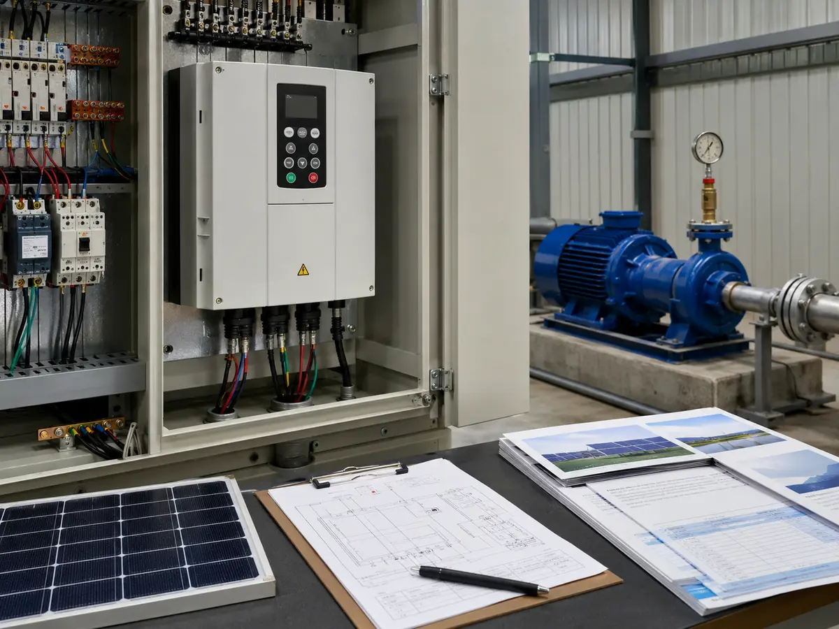 Solar Pump Inverter Manufacturer Evaluation Guide Solar pump inverter manufacturer quotation and technical files reviewed for a water pumping project