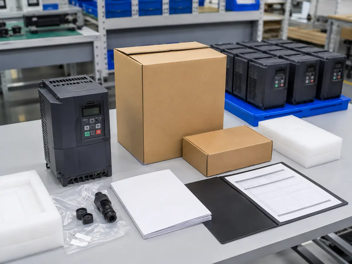 Solar Pump Inverter OEM and MOQ Price Review Solar pump inverter OEM label carton manual and MOQ costs reviewed beside quotation