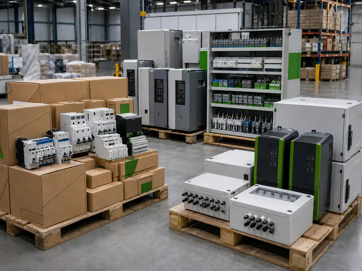 Private label electrical product order prepared for distributors solar suppliers and cabinet builders