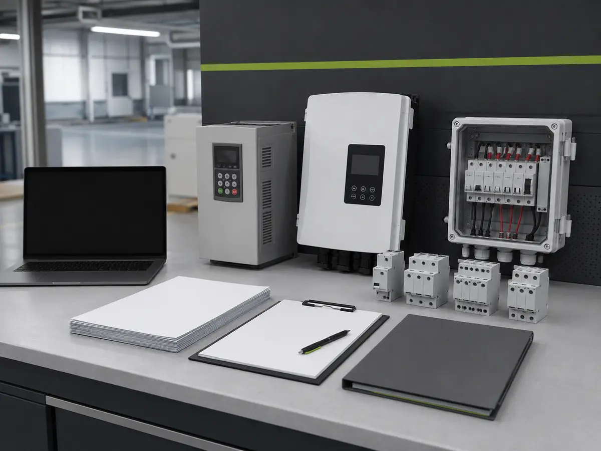 VFD solar pump inverter and electrical product files prepared for a UFELE inquiry