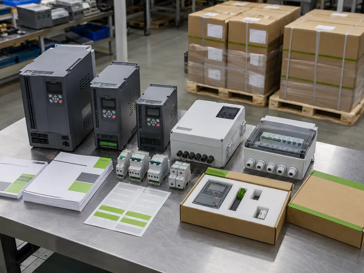 OEM electrical products with approved labels manuals and export cartons